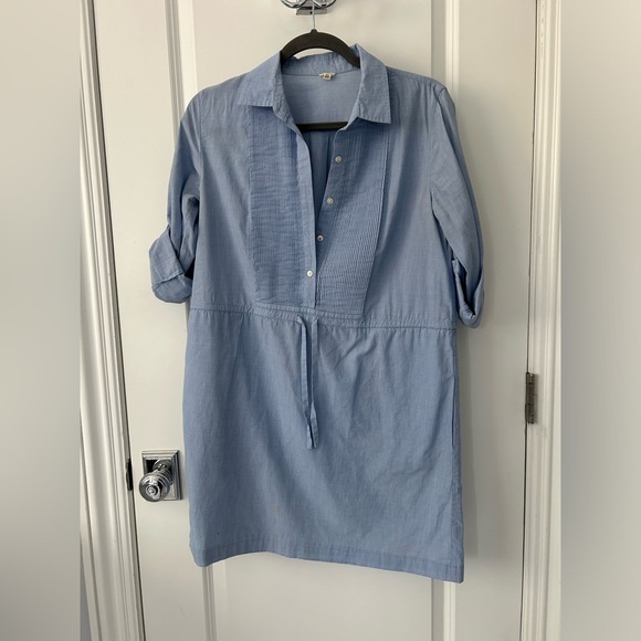 Chambray Button down Dress - Picture 1 of 4